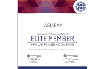AsiaPay conferred upon the title of Elite Member of World Confederation of Businesses.