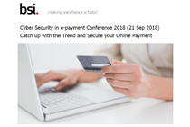 Mr. Joseph Chan CEO of AsiaPay was invited by BSI as a keynote speaker in Cyber Security in E-Payment Conference 2018 in Hong Kong.