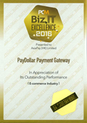 PayDollar won the Biz.IT Excellence 2016 Award