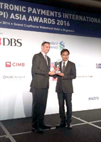 The CEO of AsiaPay, Mr. Joseph Chan received the Cards & Electronic Payments International (CEPI) Asia Disruptor Award