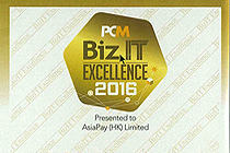 PayDollar won the Biz.IT Excellence 2016 Award