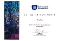 AsiaPay received 'The Best of Financial Services Brand (EHKBA) 2017 -  Certificate of Merit' from South China Morning Post.